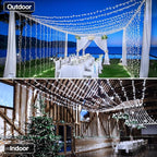 String Lights 196 FT 600 LED Cool White Outdoor IP44 Rated