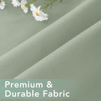 Outdoor Curtains for Patio Waterproof 6 Panels - Windproof, Privacy, Weatherproof Outside Drapes for Gazebo Pergola Porch, Grommet Top and Tab Bottom, 54x108 Inch, Sage Green