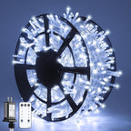 String Lights 168 FT 600 Cool White LED with Remote