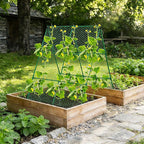 Cucumber Trellis, 35" X 50" A-Frame Garden Trellis for Climbing Plants Outdoor, Foldable Trellis Cucumber for Raised Bed Vegetable/Tomato/Flowers/Pea