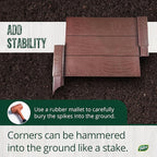 Dalen Modular Raised Bed Garden – Faux Wood – 4 Panel Starter Pack – Makes Square Foot Gardening Easy – 12x9 in