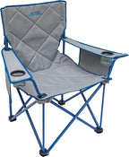 ALPS Mountaineering King Kong Camping Chairs for Adults with Mesh Cup Holders and Pockets, Built Durable and Reliable with Compact Foldable Steel Frame