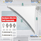 Amgo 14' x 14' x 19.8' White Right Triangle Sun Shade Sail UPF50+ Canopy Awning AGSLT, 95% UV Blockage, Water & Air Permeable, 200GSM Heavy Duty Commercial and Residential (We Make Custom Sizes)