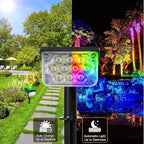 T-SUNUS 8 Pack Solar Color Landscape Spotlights, IP65 Waterproof Solar Powered Spot Light Wall Lights, 2-in-1 Outdoor Solar Landscaping Light for Yard Garden Driveway Porch Walkway Pool Patio