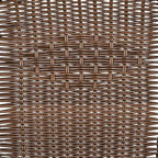 Flash Furniture Lila Medium Brown Rattan Indoor-Outdoor Restaurant Stack Chair