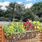 Y&M 4pcs 24“ Through Coco Liners Coconut Fiber Liner, Pre-Formed Replacement 24'' Coco Liner for Window Basket
