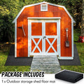Storage Shed Floor Mat 6 x 4 ft, Washable Felt Carport Mat with Non-Slip Base