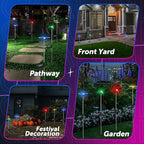 GIGALUMI Solar Garden Lights, 6 Pack Solar Butterfly Lights Decoration, Outdoor Garden Decoration Color Changing LED, Outdoor Decorative for Pathway, Lawn, Patio, Driveway
