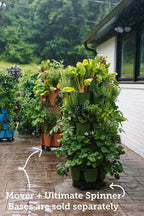 Greenstalk 7 Tier Leaf Vertical Planter for Growing a Variety of Strawberries, Vegetables, Herbs, & Flowers (Evergreen)