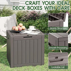 KAMABOKO 32 Gallon Outdoor Storage Box 2 Pack All-Weather Deck Box - Image 4