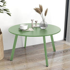 Grand patio Outdoor Round Coffee Table, 28-inch Patio Side Table, Great for Backyard Patio Deck, Sage Green