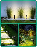 EDISHINE Low Voltage LED Landscape Lights with 35° Beam Angle, 3.2W 240LM 3000K Outdoor Landscape Lighting, CRI 80, Waterproof SpotLights for Trees, House, Yard, Garden, ETL Listed, 4 Pack