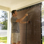 90% Shade Cloth Sun Shade Fabric Privacy Screen Shade Cover for Patio Garden Pergola Shade Cover Canopy with Gromments