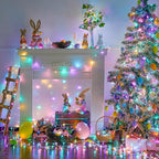 Easter String Lights, 168 ft LED Multicolor Clear Wire with Remote