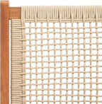 SAFAVIEH Outdoor Collection Kobina Natural Acacia Wood/Natural Rope Foldable Bench (Fully Assembled)