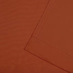 NICOLE MILLER NEW YORK Canvas Indoor/Outdoor Grommet Top Curtain Panel Pair, 54"x84", Orange Marmalade