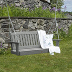highwood Lehigh Porch Swing, 4 Feet, Coastal Teak