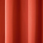 TOWN & COUNTRY BASICS Cabana Solid Heavyweight Indoor Outdoor Curtains, Light Filtering Opacity with Grommet Top, Water Repellent, 2-Pack Set, 54"x84", Mecca Orange