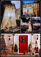 String Lights 33 Ft 100 LED Pure White Battery Powered Fairy Lights