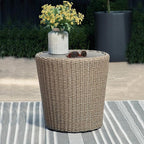 Signature Design by Ashley Danson Bohemian Outdoor End Table, Light Brown