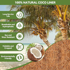 3Pcs Trough Coco Liner 30" Coco Coir Liners for Planters, Liners for Window Boxes Liners, Wall Basket Planters, Railing Hanging Baskets, Garden Planter Baskets