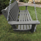 highwood Lehigh Porch Swing, 4 Feet, Coastal Teak