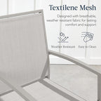 Best Choice Products Outdoor Bar Stools Set of 2, Bar Height, Patio Furniture, All Weather Mesh Design w/Armrest - Gray/Gray