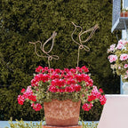 Hummingbird Decor Garden Stakes Decorative Set of 2, Hummingbirds Metal Wire Decor 23.62 inches x 6.69 inches,Decorative Stakes for Flower Pots, Planters, and Flower Beds
