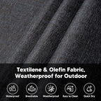 SUNCREAT Hammocks for Outside with Stand, Extra Large Double Hammocks 2 Person Heavy Duty, 450 lbs Capacity, Dark Gray