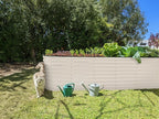 Plant & Plot Galvanized Raised Garden Beds Outdoor // 8×2×2 ft Planter Raised Beds for Gardening, Vegetables, Flowers // Large Metal Garden Box (White) // Patented Tool-Free Design
