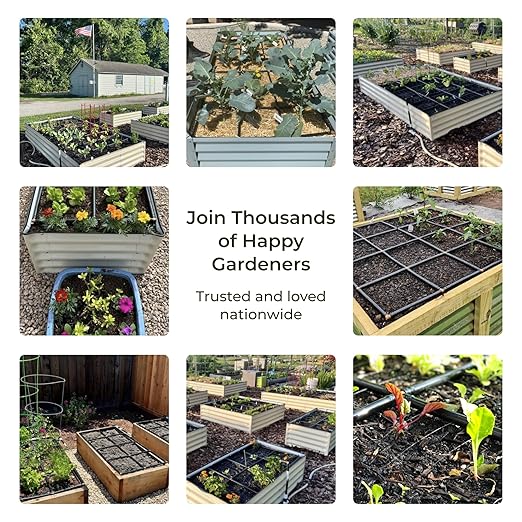 Garden Grid Watering System | Garden Irrigation System for Garden Beds – But Better | Pre-Assembled, Waters Every Plant, 2-Min Setup, USA-Made, Lasts 5–10x Longer Than Drip Irrigation | 4x8 – 44"x88"