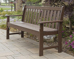 POLYWOOD GNB60MA Vineyard 60" Bench, Mahogany