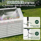 Raised Garden Bed with Self-Watering System, 6x3x2 ft Elevated Planter Boxes Outdoor with PE Cover, Galvanized Raised Beds for Gardening,Vegetables,Flowers, Backyard, Patio