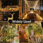 String Lights 196 FT with 600 LEDs, Warm White, Waterproof