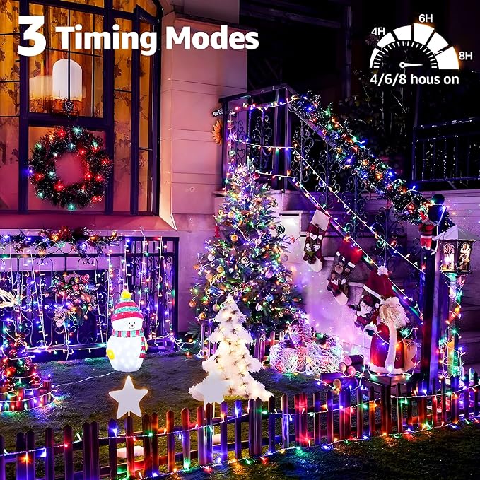 String Lights, 328 Ft 1000 LED Multicolor Indoor/Outdoor