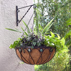 Arcadia Garden Products Emerald Series Round Hanging Basket Planters, 20-Inch Metal Copper Accent CB03