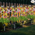 Solar Garden Lights Outdoor Waterproof,4 Packs Solar Swaying Butterfly Lights Decor,Gardening Butterfly Gifts for Mom Women,Solar Flowers Plant Lights Decorative Stakes for Yard Patio Lawn Pathway