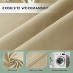 Outdoor Curtains for Patio Waterproof - 6 Panels Privacy Weatherproof Outside Curtains with Grommets for Pergola, Gazebo, Porch, Cabana, Balcony, 54 x 95 Inch, Cream