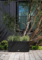 Veradek Block Series Long Box Planter - Large Rectangular Planter for Indoor or Outdoor Patio/Porch | Durable All-Weather Use with Drainage Holes | Modern Décor for Tall Plants, Flowers or Shrubs