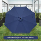 Simple Deluxe 9' Patio Umbrella Outdoor Table Market Yard Umbrella with Push Button Tilt/Crank