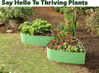 Plant & Plot Galvanized Raised Garden Beds Outdoor // Planter Raised Beds for Gardening, Vegetables, Flowers // Large Metal Garden Box (Light Green) // Tool-Free Assembly
