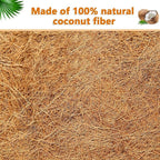 2pcs 48" Garden Coconut Planter Liners Preformed Window Box Liners Natural Trough Coco Liner Coir Mats (48 inch)