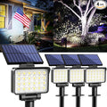 Solar Spot Lights Outdoor Waterproof for Flag, Tree, House, Garden, Yard, 3 Brightness Modes Solar Powered Landscape Spotlights 4 Pack Cool White
