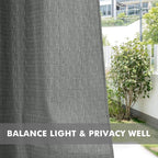 HolidayIdeas 4 Panels Linen Outdoor Curtains - Image 5