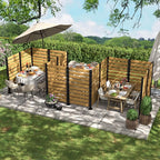 MUPATER 5ft H×3.3ft W No Dig Wooden Privacy Screen, 2 Way to Use, Ideal Outdoor - Image 7