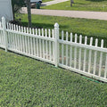Decorative Fence Plastic Mesh Garden Netting, 4' x 50', White