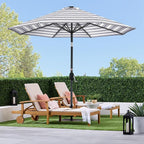 Best Choice Products 10ft Solar Polyester LED Lighted Patio Umbrella w/Tilt Adjustment and UV-Resistant Fabric