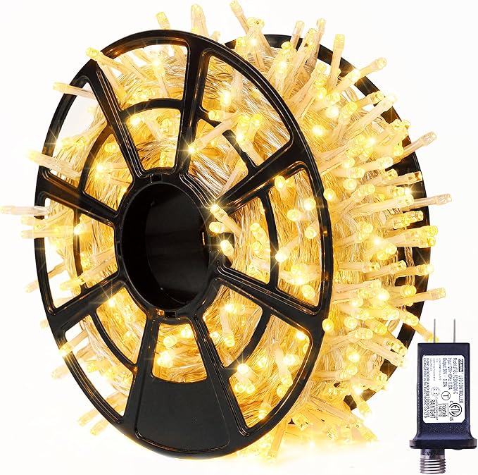 String Lights 800 LED Warm White Outdoor Indoor with Remote