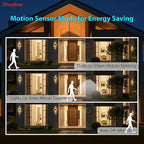 2 Pack Solar Motion Lights Outdoor, Solar Spotlights with Motion Sensor, IP67 Waterproof Solar Power Security Lights, 360° Rotatable for Garden, Yard, Pathway, Fence, Driveway, 1200LM