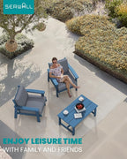SERWALL HDPE Outdoor Couch Set of 2 - Image 9